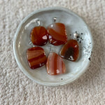 Oranje chalcedoon hanger