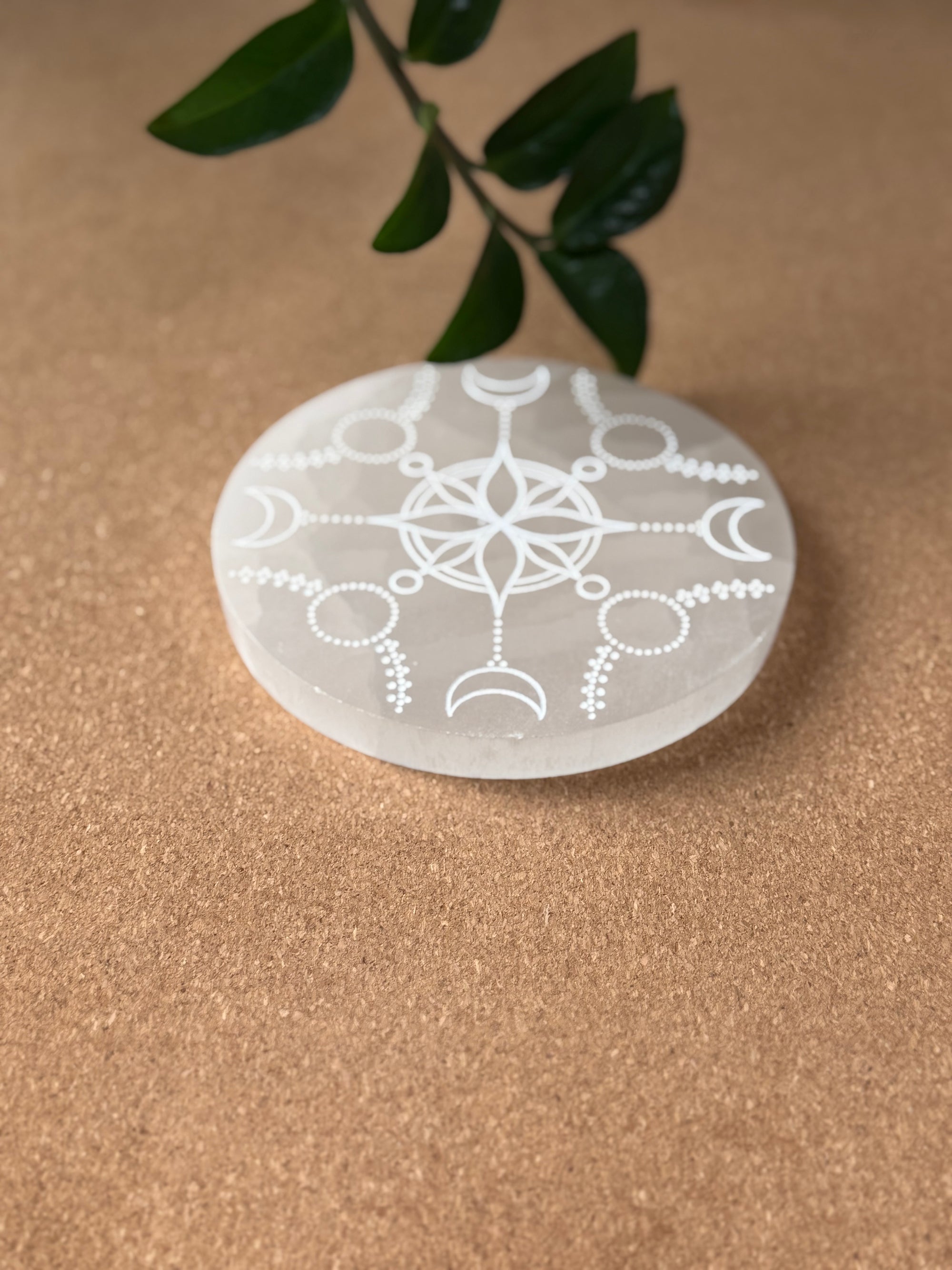 Seleniet plaat gegraveerd 2